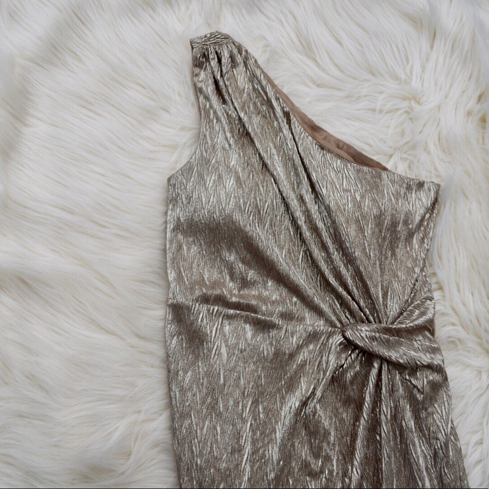 Gold toned formal dress